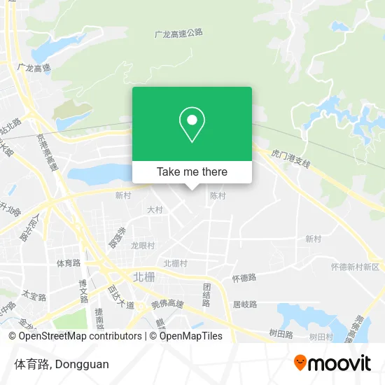 体育路 map
