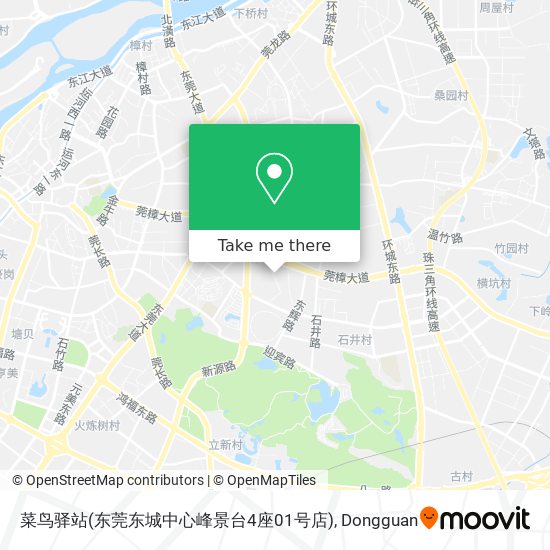 菜鸟驿站(东莞东城中心峰景台4座01号店) map