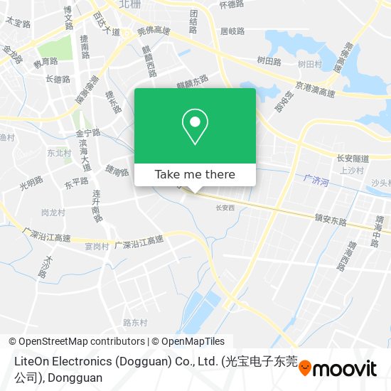LiteOn Electronics (Dogguan) Co., Ltd. (光宝电子东莞公司) map