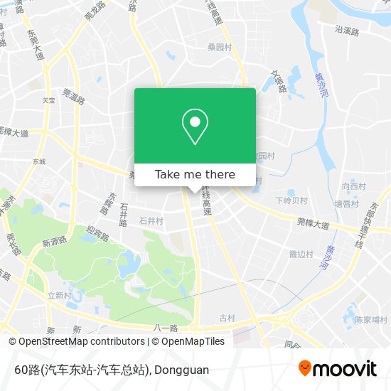 60路(汽车东站-汽车总站) map