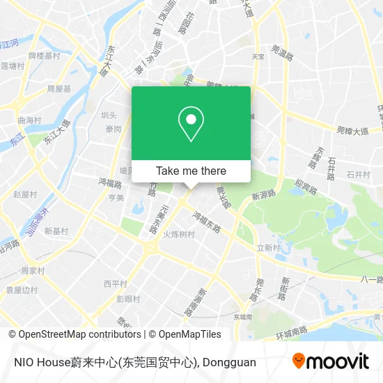 NIO House蔚来中心(东莞国贸中心) map