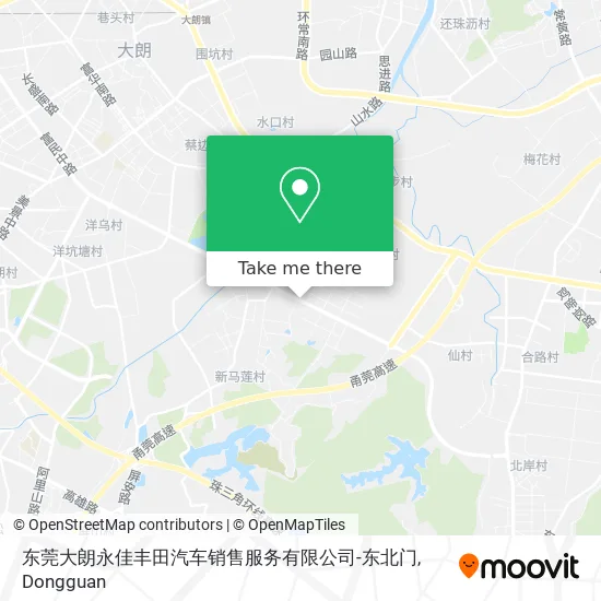 东莞大朗永佳丰田汽车销售服务有限公司-东北门 map