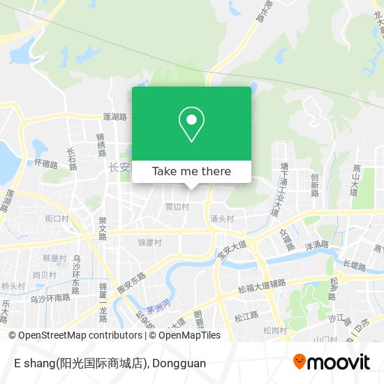 E shang(阳光国际商城店) map