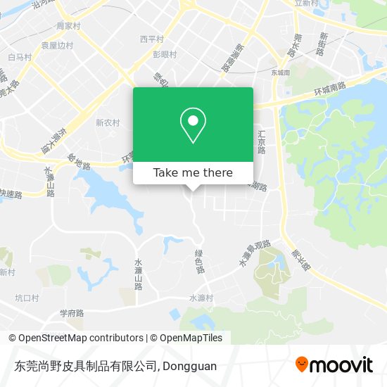 东莞尚野皮具制品有限公司 map