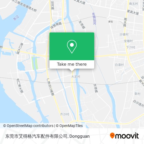 东莞市艾得格汽车配件有限公司 map