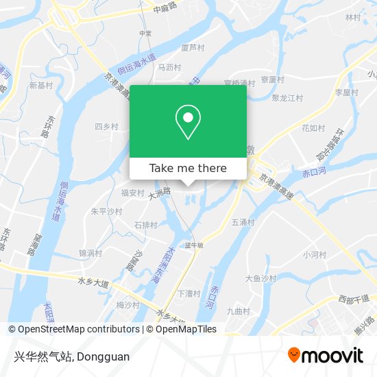 兴华然气站 map