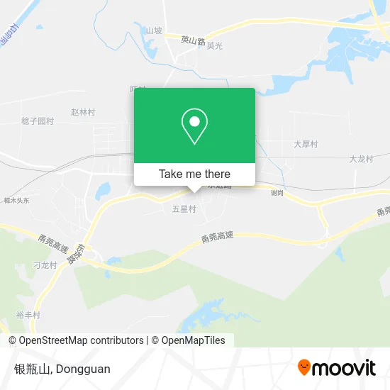 银瓶山 map