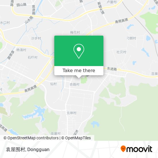 袁屋围村 map