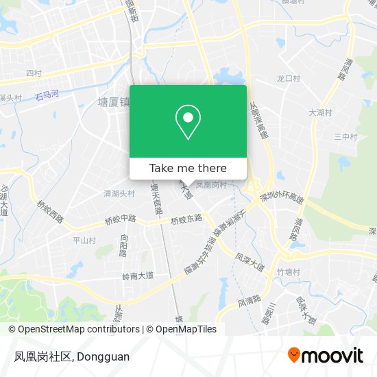 凤凰岗社区 map