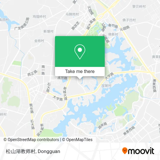松山湖教师村 map