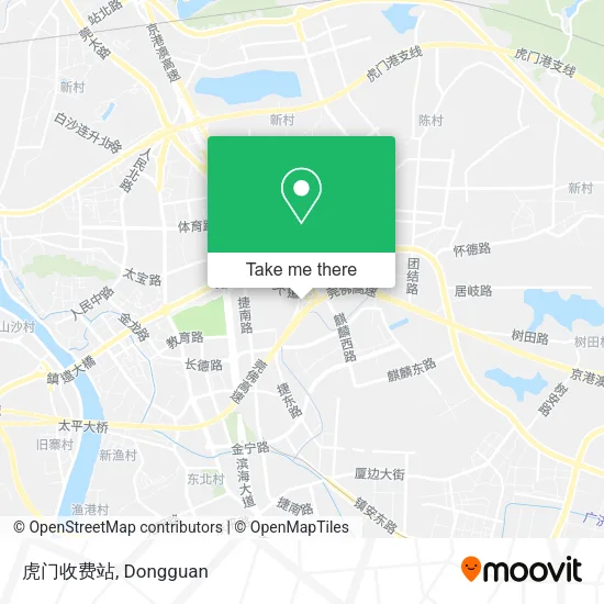 虎门收费站 map