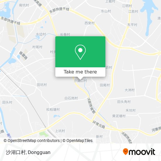 沙湖口村 map