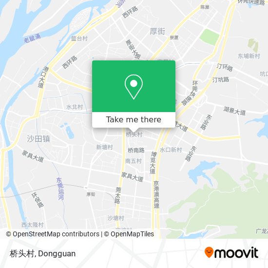 桥头村 map