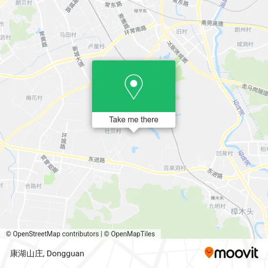 康湖山庄 map