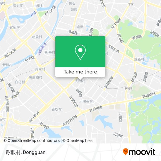 彭眼村 map