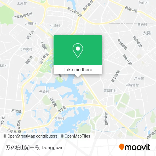 万科松山湖一号 map