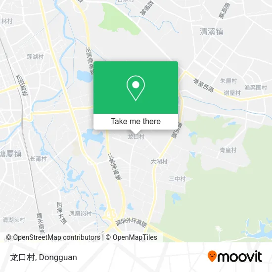 龙口村 map