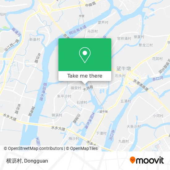 横沥村 map