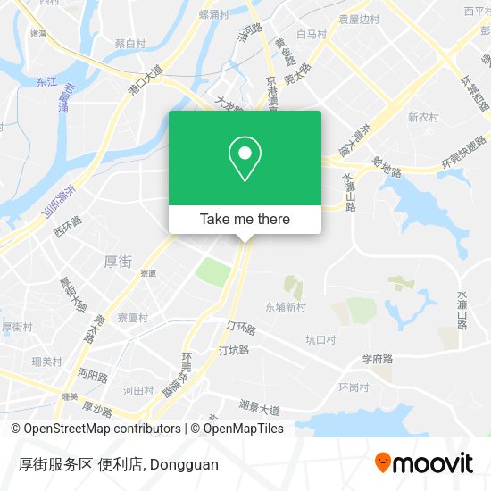 厚街服务区 便利店 map