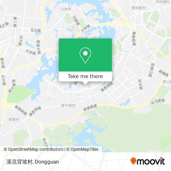 溪流背坡村 map