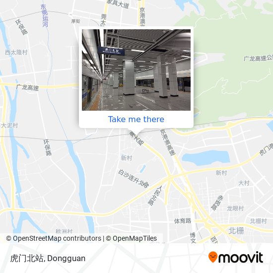 虎门北站 map