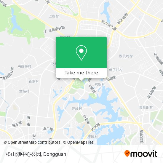 松山湖中心公园 map