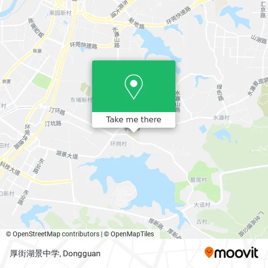 厚街湖景中学 map