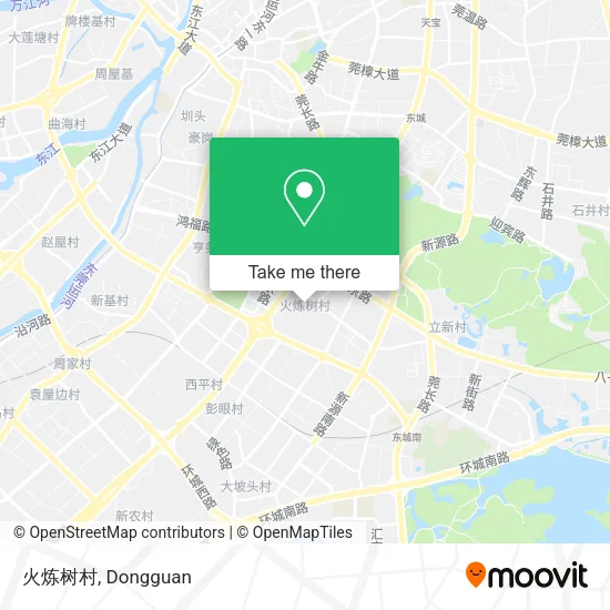 火炼树村 map