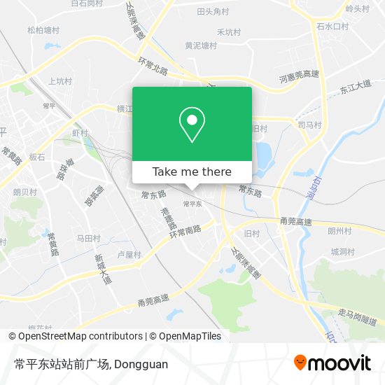 常平东站站前广场 map