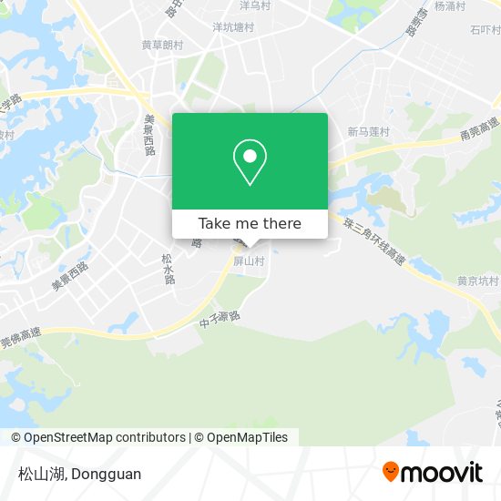 松山湖 map