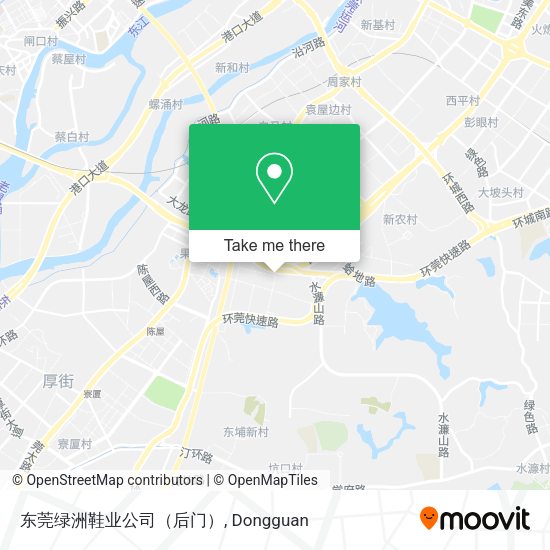 东莞绿洲鞋业公司（后门） map