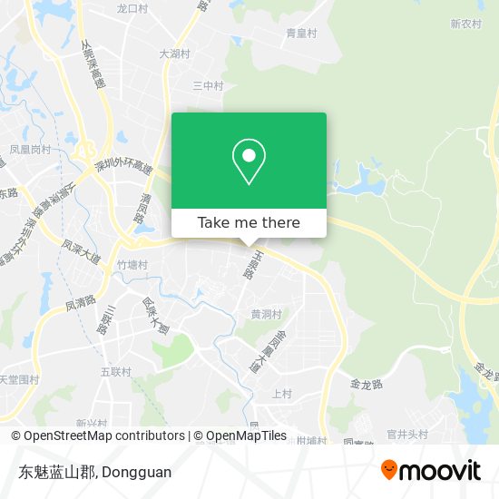 东魅蓝山郡 map