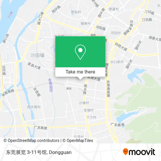 东莞展览 3-11号馆 map