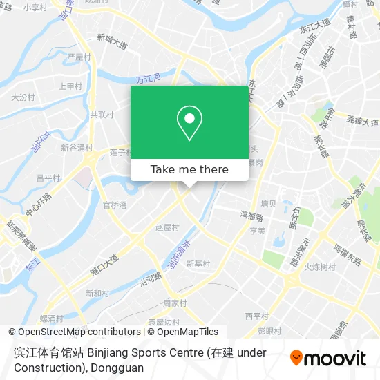 滨江体育馆站 Binjiang Sports Centre (在建 under Construction) map