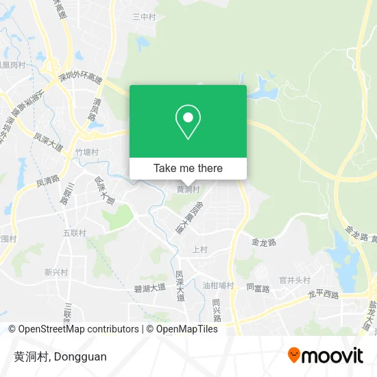 黄洞村 map