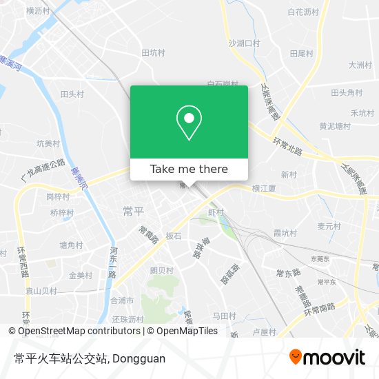 常平火车站公交站 map