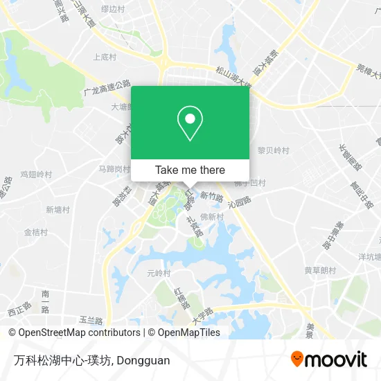 万科松湖中心-璞坊 map