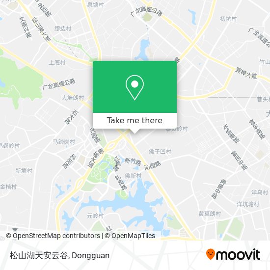 松山湖天安云谷 map