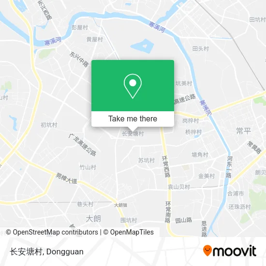 长安塘村 map