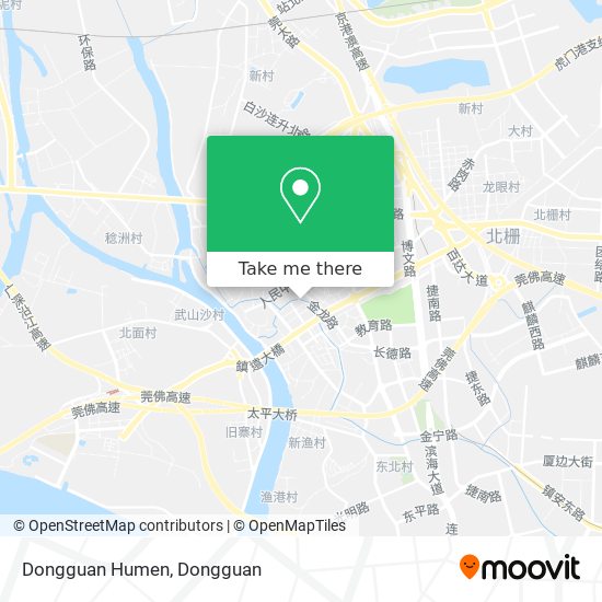 Dongguan Humen map