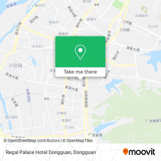 Regal Palace Hotel Dongguan map