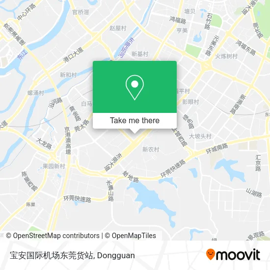 宝安国际机场东莞货站 map