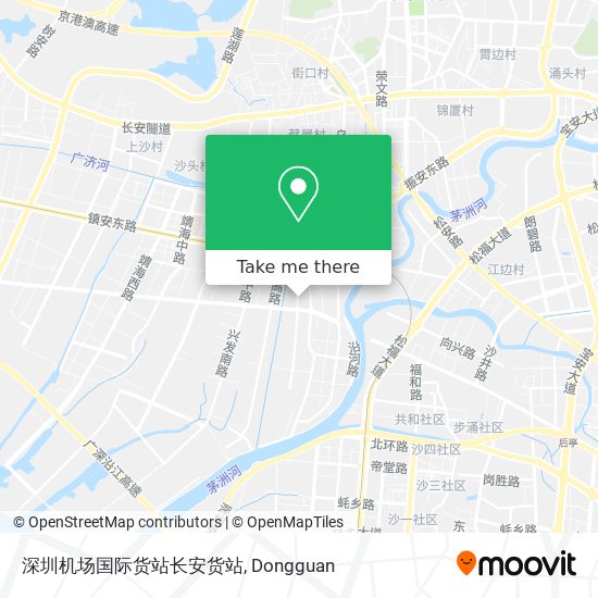 深圳机场国际货站长安货站 map