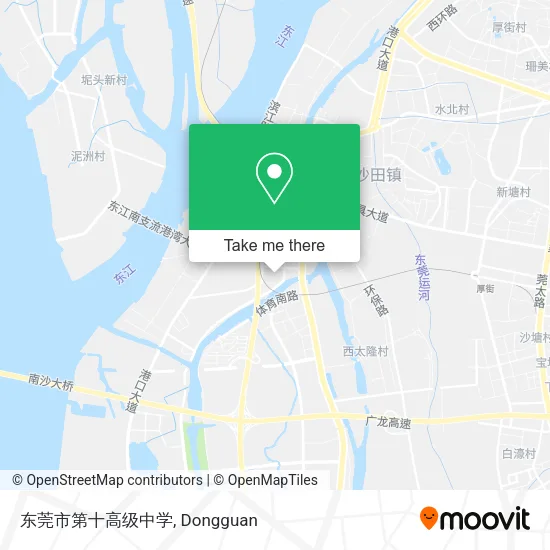 东莞市第十高级中学 map