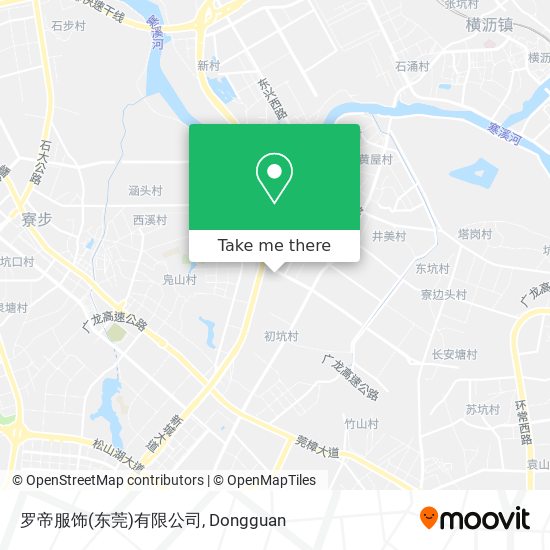 罗帝服饰(东莞)有限公司 map