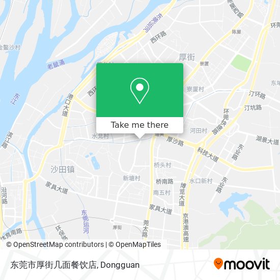 东莞市厚街几面餐饮店 map