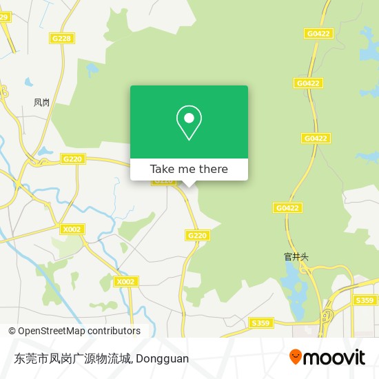 东莞市凤岗广源物流城 map