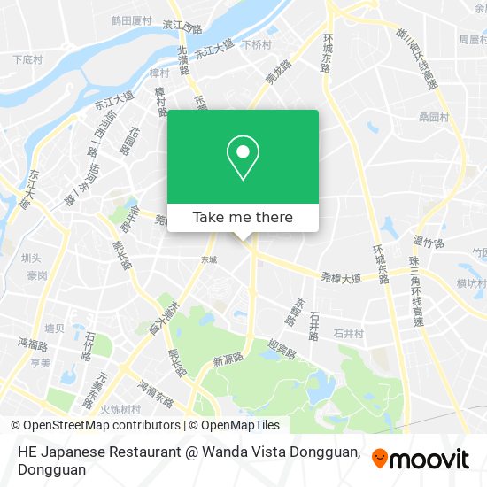 HE Japanese Restaurant @ Wanda Vista Dongguan map