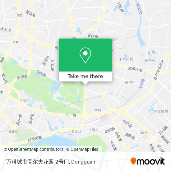 万科城市高尔夫花园-2号门 map