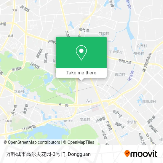 万科城市高尔夫花园-3号门 map